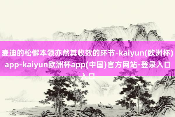 麦迪的松懈本领亦然其收效的环节-kaiyun(欧洲杯)app-kaiyun欧洲杯app(中国)官方网站-登录入口