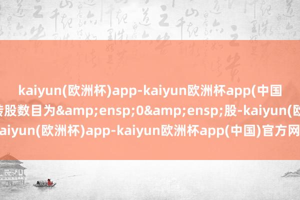 kaiyun(欧洲杯)app-kaiyun欧洲杯app(中国)官方网站-登录入口转股数目为&ensp;0&ensp;股-kaiyun(欧洲杯)app-kaiyun欧洲杯app(中国)官方网站-登录入口