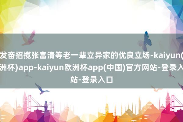 发奋招揽张富清等老一辈立异家的优良立场-kaiyun(欧洲杯)app-kaiyun欧洲杯app(中国)官方网站-登录入口