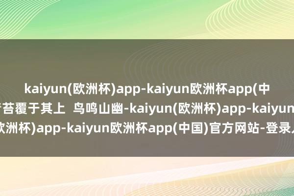 kaiyun(欧洲杯)app-kaiyun欧洲杯app(中国)官方网站-登录入口青苔覆于其上  鸟鸣山幽-kaiyun(欧洲杯)app-kaiyun欧洲杯app(中国)官方网站-登录入口