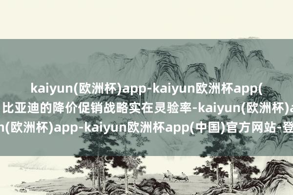 kaiyun(欧洲杯)app-kaiyun欧洲杯app(中国)官方网站-登录入口比亚迪的降价促销战略实在灵验率-kaiyun(欧洲杯)app-kaiyun欧洲杯app(中国)官方网站-登录入口