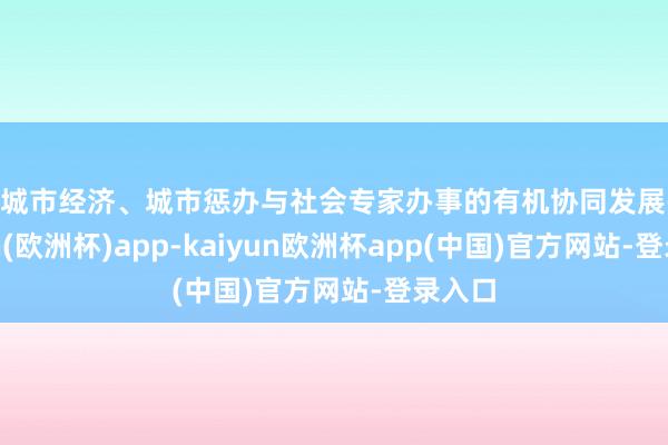 即城市经济、城市惩办与社会专家办事的有机协同发展-kaiyun(欧洲杯)app-kaiyun欧洲杯app(中国)官方网站-登录入口