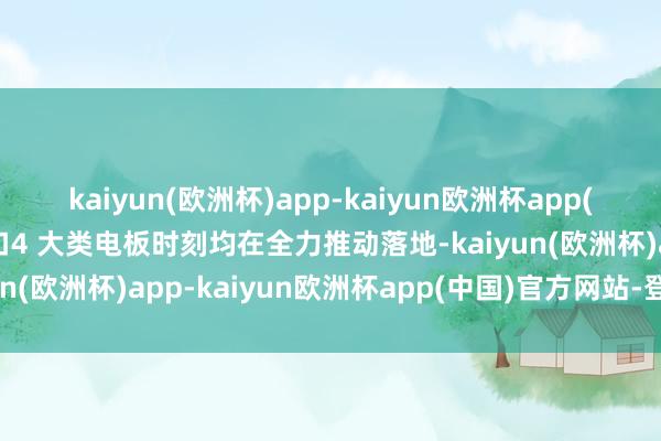 kaiyun(欧洲杯)app-kaiyun欧洲杯app(中国)官方网站-登录入口4 大类电板时刻均在全力推动落地-kaiyun(欧洲杯)app-kaiyun欧洲杯app(中国)官方网站-登录入口