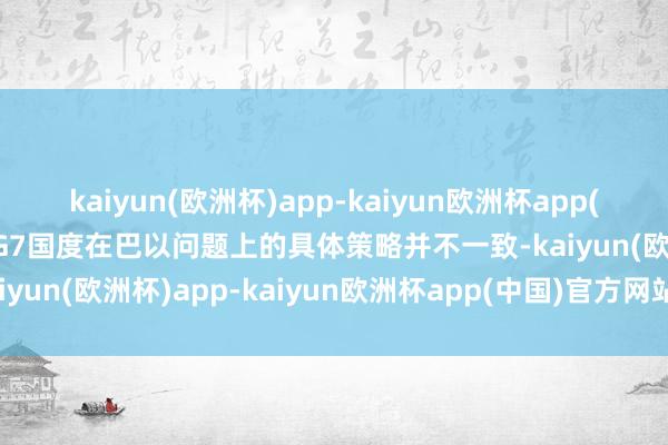 kaiyun(欧洲杯)app-kaiyun欧洲杯app(中国)官方网站-登录入口G7国度在巴以问题上的具体策略并不一致-kaiyun(欧洲杯)app-kaiyun欧洲杯app(中国)官方网站-登录入口