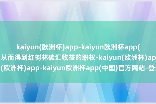 kaiyun(欧洲杯)app-kaiyun欧洲杯app(中国)官方网站-登录入口从而得到红树林碳汇收益的职权-kaiyun(欧洲杯)app-kaiyun欧洲杯app(中国)官方网站-登录入口